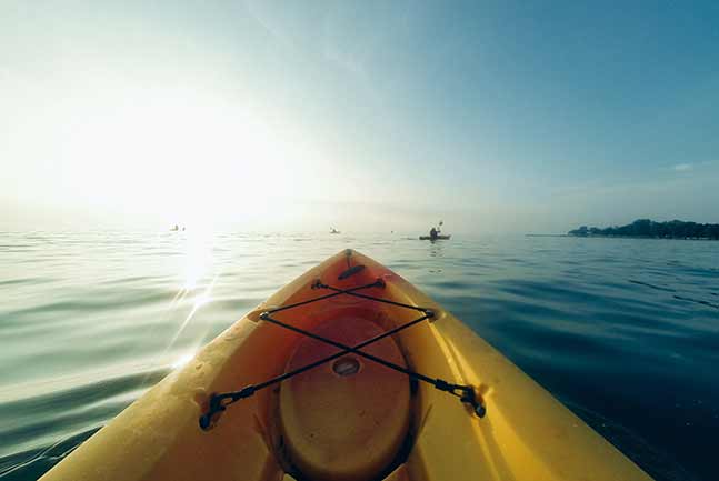Kayaking on Atlantic waters near Swakopmund