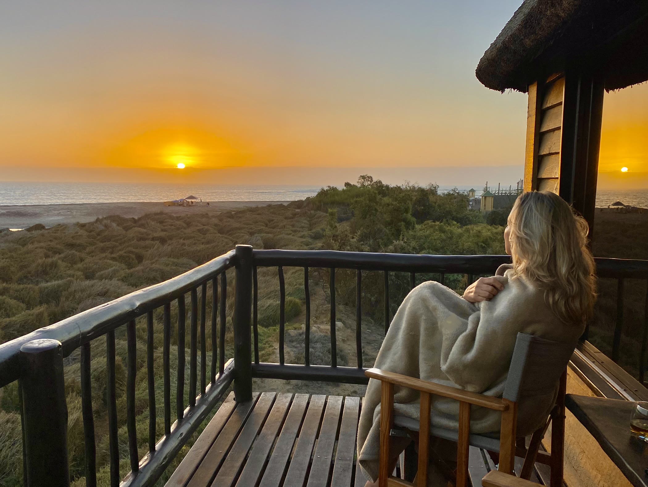 Lagoon, dune and Atlantic Ocean view from The Stiltz